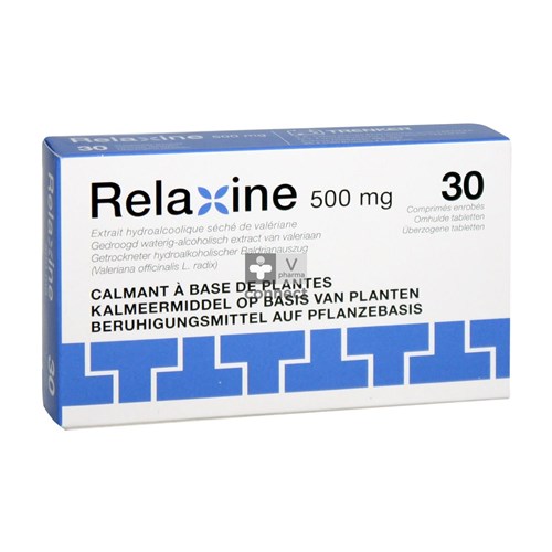 Relaxine 500 mg 30 Comprimés Enrobés