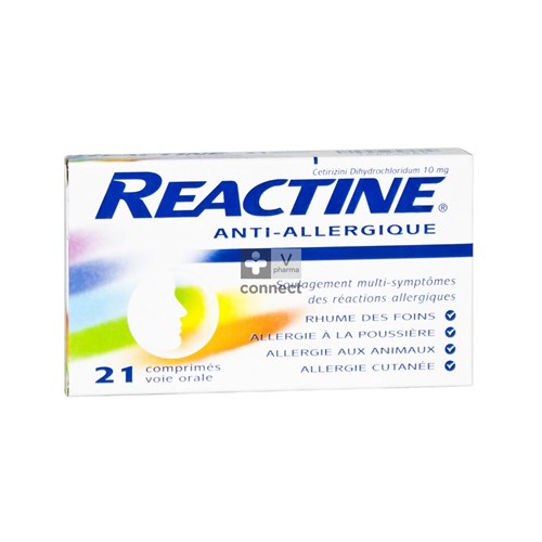 Reactine 21 Comprimes