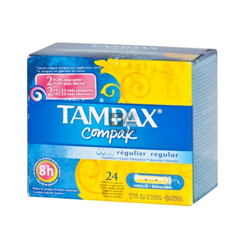 Tampax Compak Regular Tampons 24 Pieces