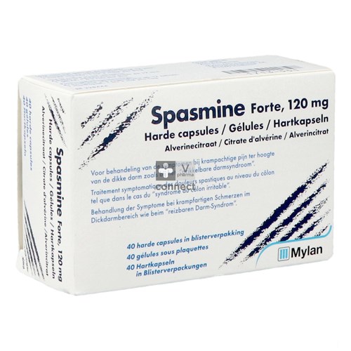 Spasmine Forte Capsules 40 X 120 Mg