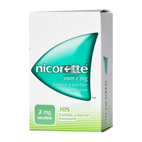 Nicorette Mint 2 Mg  Gomme à Macher 105 Pieces