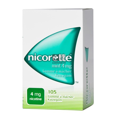 Nicorette Mint 4 Mg Gomme à Macher 105 Pieces