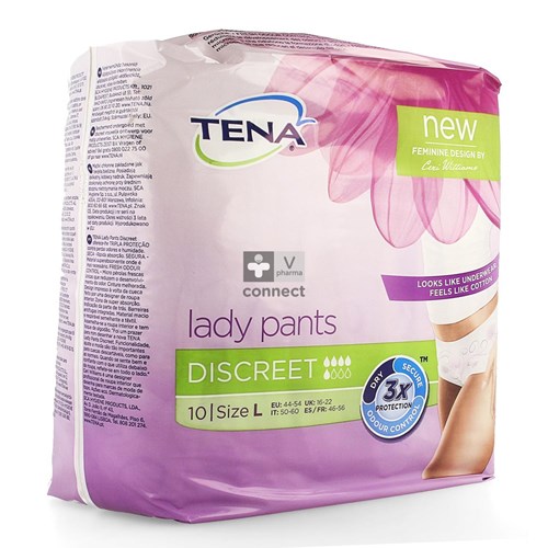 Tena Lady Pants Discreet Large 10 Protections