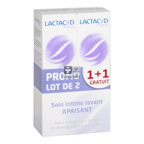Lactacyd Pharma Apaisant 2 x 250 ml 1 + 1 Gratuit