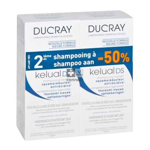 Ducray Kelual DS Shampooing Anti Pelliculaire 2 x 100 ml Promo
