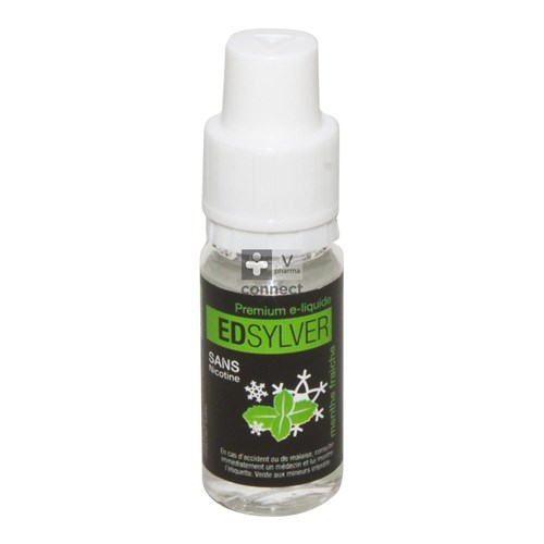 Edsylver E-Liquide Menthe Fraiche Sans Nicotine 10 ml