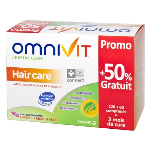Omnivit Special Care Hair Care 120 Comprimés + 60 Gratuit