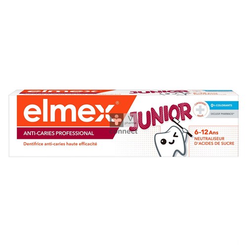 Elmex Dentifrice Anti-Caries Professionnel Junior 75 ml