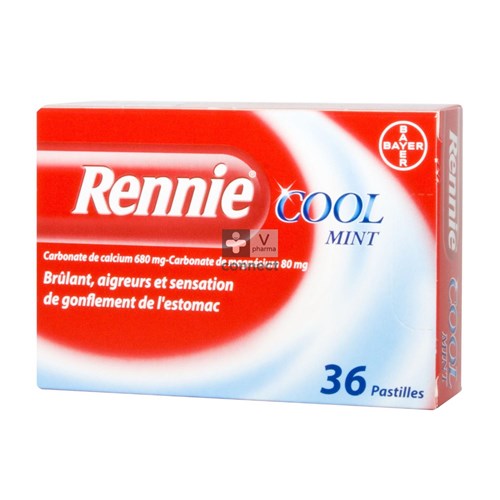 Rennie Cool Mint 36 Pastilles