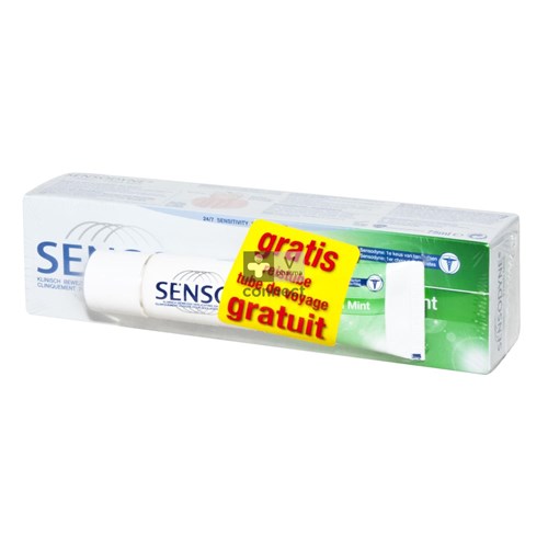 Sensodyne Freshmint Dentifrice 75 ml + Minitube Sensodyne 20 ml Gratuit