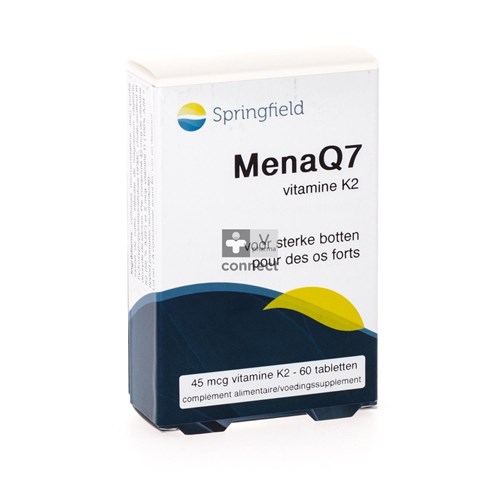 Springfield MenaQ7 Vitamine K2 60 Comprimés