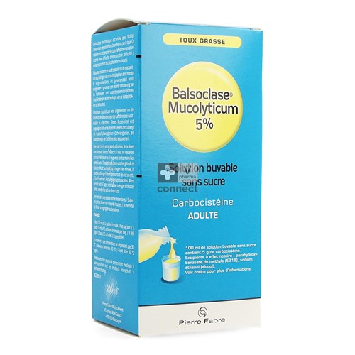 Balsoclase Mucolyticum 5% Solution Buvable Sans Sucre 200 ml