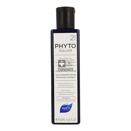 Phyto Phytosquam Shampooing Anti-Pelliculaire Purifiant 250 ml