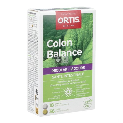 Ortis Colon Balance Regular 54 Comprimés