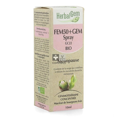 Herbalgem Fem50+ Gem Spray Bio GC22 Menopause 10 ml