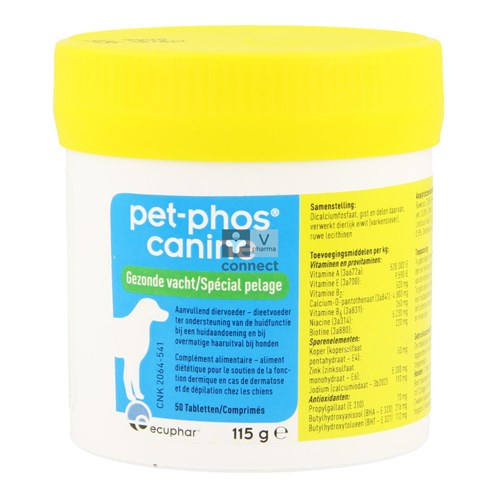 Pet Phos Canin Special Pelage Comprimes Veterinaire