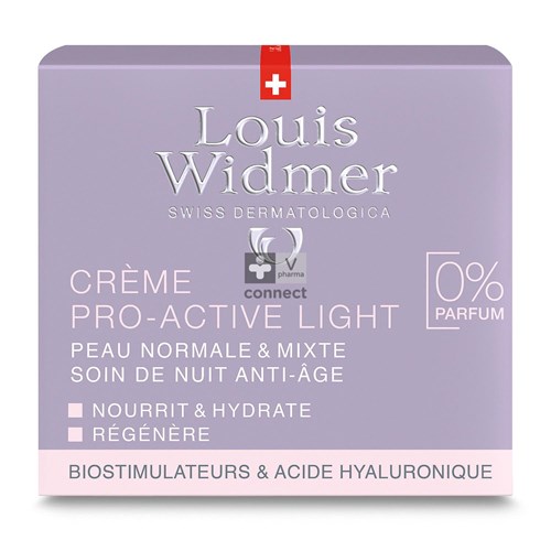 Widmer Crème Pro Active Light Sans Parfum 50 ml