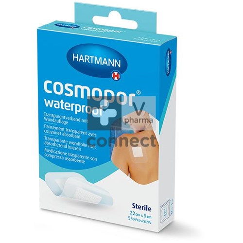 Cosmopor Waterproof Selfcare 7.2 Cm X 5 Cm 5  pièces