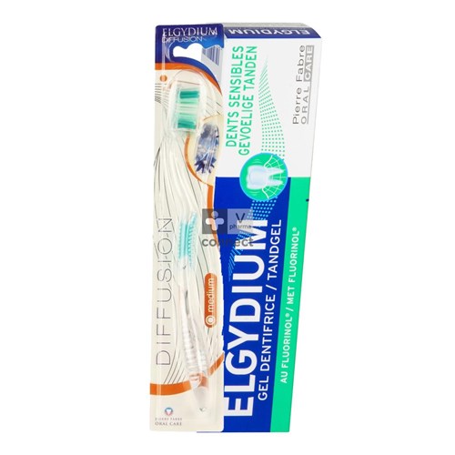 Elgydium Kit Brosse à Dents Diffusion Souple + Dentifrice 75 ml