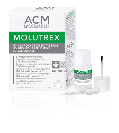 Molutrex 5% Oplossing voor plaatselijke behandeling van de huid 3 ml