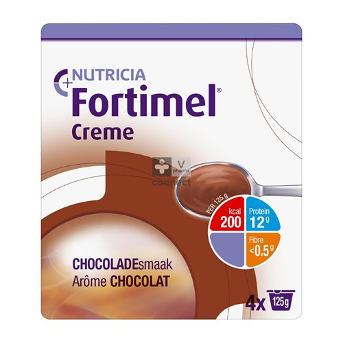 Fortimel Crème Chocolat 125 g 4 Pièces