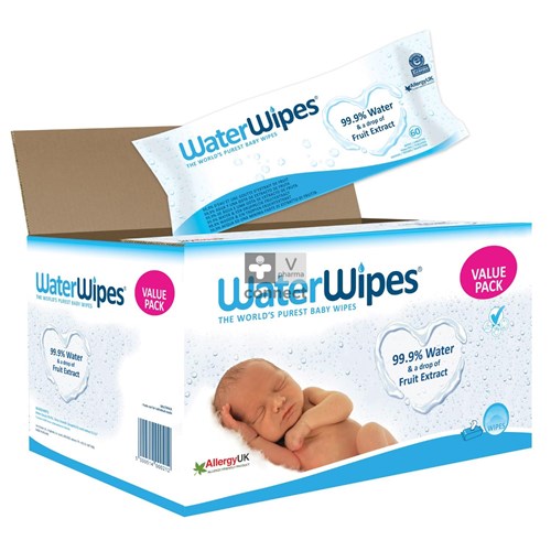 Water Wipes Babydoekjes 5 x 60 Promoprijs