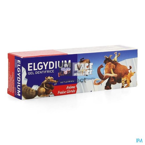 Elgydium Kids Dentifrice Fraise Ice Age 2-6 Ans 50 ml