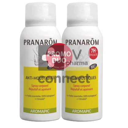 Pranarom Aromapic Spray Anti-Moustiques Bio 2 x 75 ml