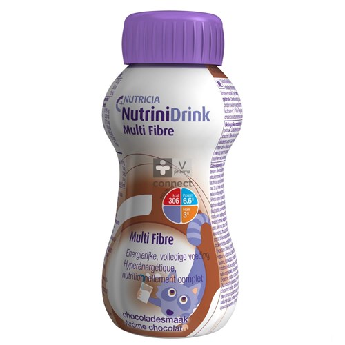 NutriniDrink Multi Fibre Chocoladesmaak Flesje 200 ml
