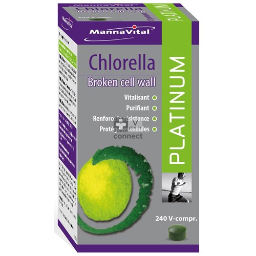 Mannavital Platinum Chlorella 240 Comprimés