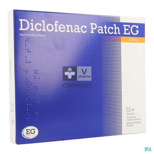 Diclofenac Patch EG 140 mg 10 Emplâtres