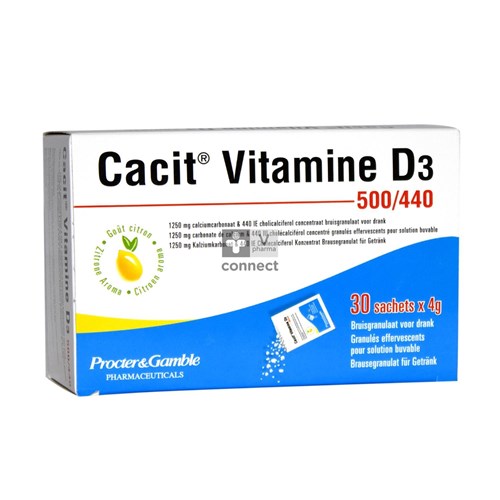 Cacit Vitamine D3 500/440 30 Sachets