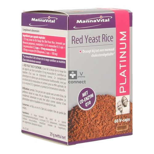 Mannavital Red Yeast Rice Platinium 60 Capsules