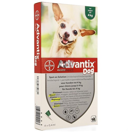 Advantix Dog 40/200  Spot-On 4 Pipettes