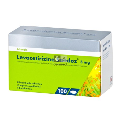 Levocetirizine Sandoz 5 mg 100 tabletten