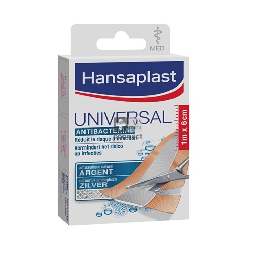 Hansaplast Med Universal Antibacterial 1m x 6 cm