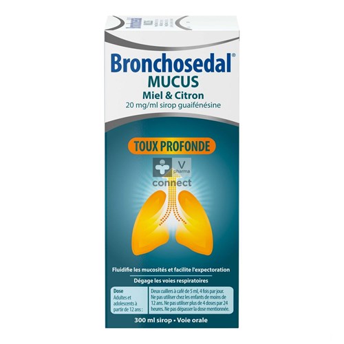 Bronchosedal Mucus Miel Citron 20 mg/ml 300 ml