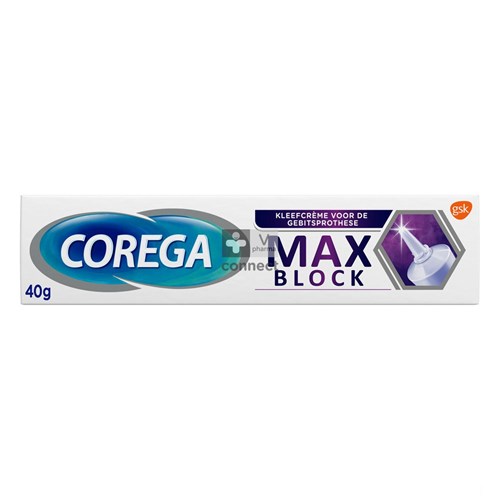 Corega Max Block Creme Adhesive 40 g