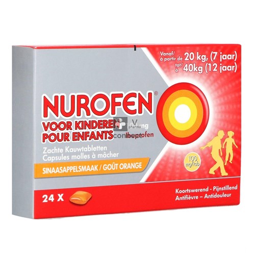Nurofen Enfant 100 mg 24 Comprimés à Macher