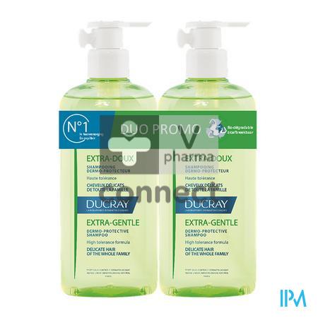 Ducray Extra zachte shampoo 2 x 400 ml Promo 2de -50 %