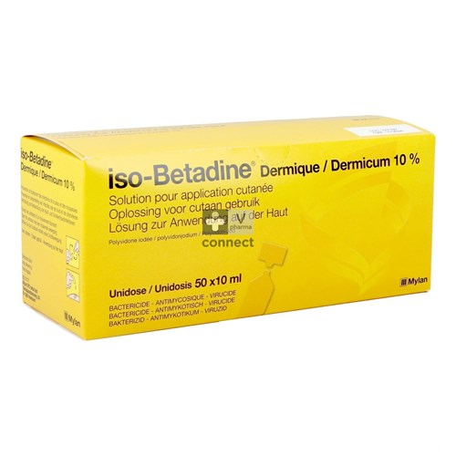 Iso-Betadine Dermique 10% Unidoses 50 X 10 ml
