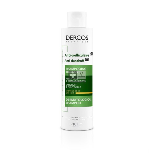 Vichy Dercos Shampooing Antipelliculaire Cheveux Secs 200 ml