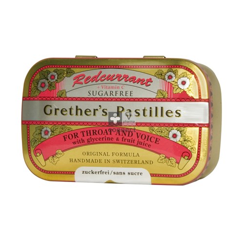 Redcurrant Grethers Sugarless Vit C 110g