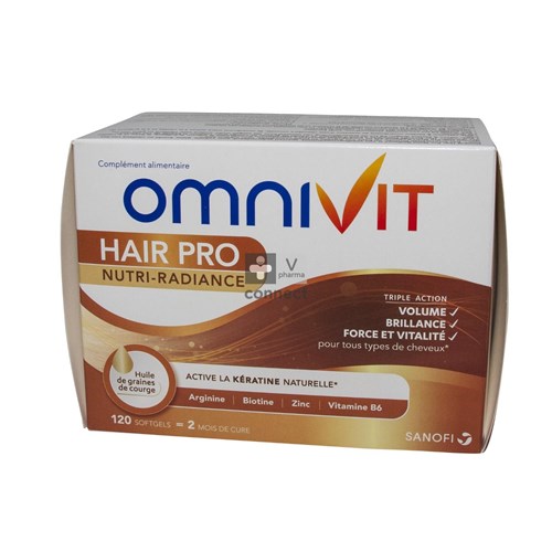 Omnivit Hair Pro Nutri Radiance 120 Gelules