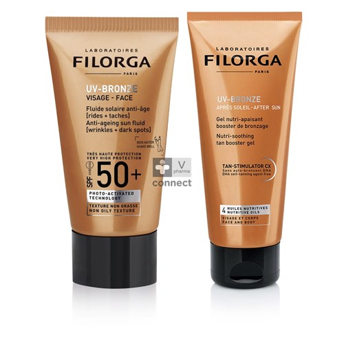 Filorga Coffret UV Bronze Visage 40 ml + Après-Soleil 50 ml Prix Promo