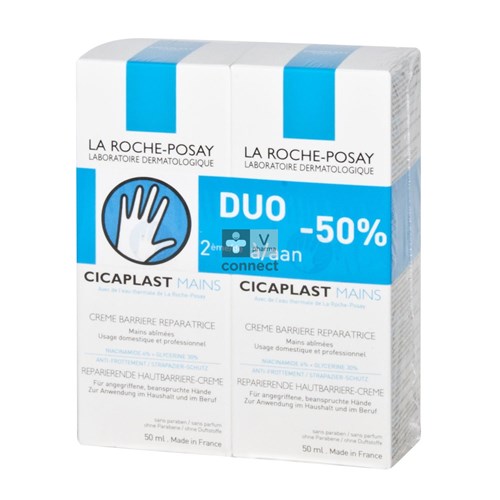 La Roche Posay Cicaplast Handcrème2 x 50 ml Promo 2de -50%