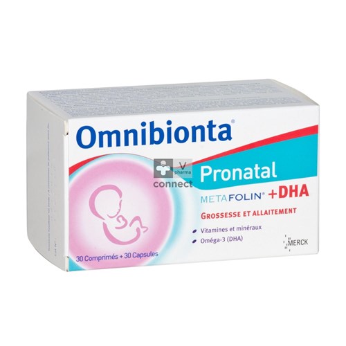 Omnibionta Pronatal Metafolin + Dha 30 Comprimes + 30 Capsules