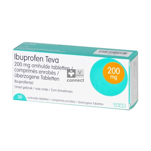 Ibuprofen Teva 200 mg 30 Comprimés