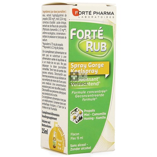 Forte Forterub Spray Gorge 15 Ml