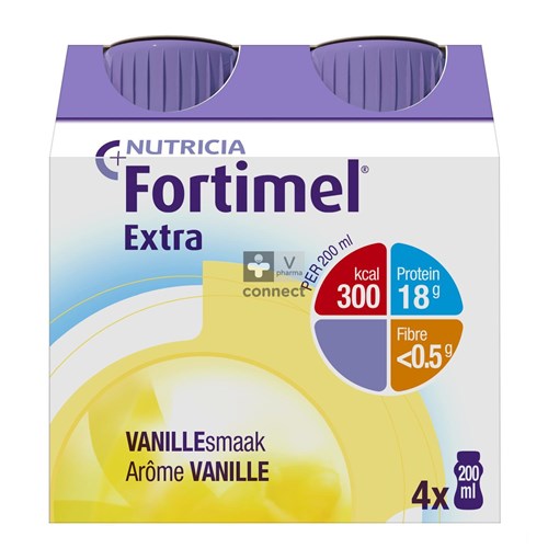 Fortimel Extra Vanille 200 ml 4 Pièces